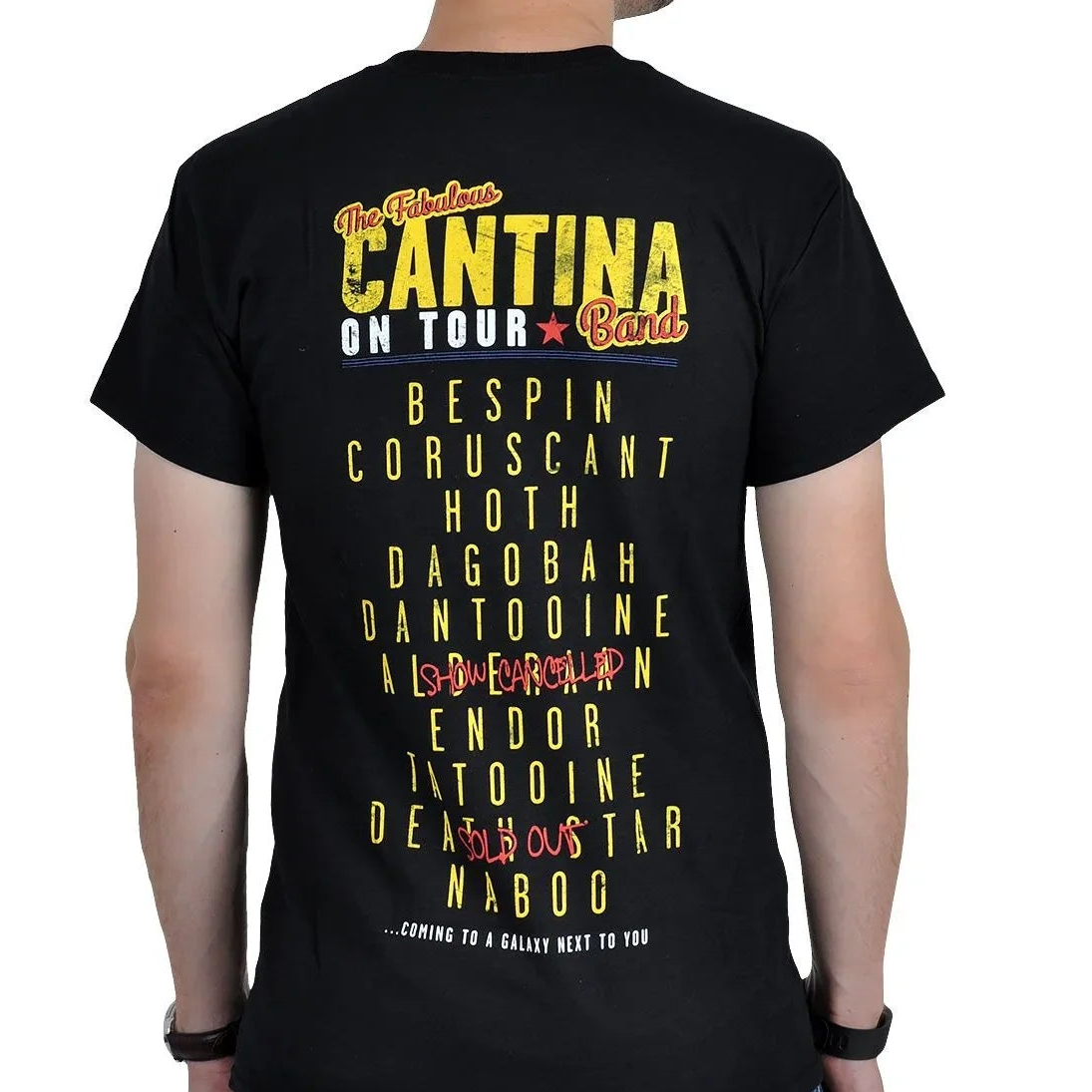 Camiseta Básica Unissex Star Wars Cantina Band Preto