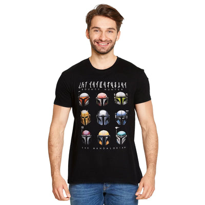 Camiseta Básica Unissex Star Wars Bountry Hunter The Mandalorian Preto
