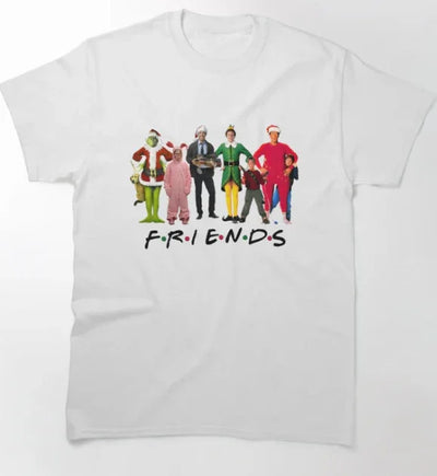 Camiseta Básica Unissex Friends Natal Meme