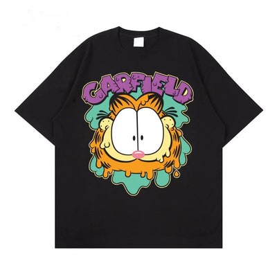 Camiseta Básica Unissex Garfield Cat Desenho