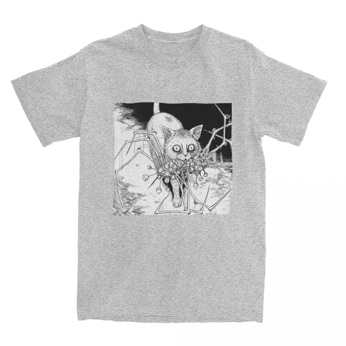 Camiseta Básica Unissex Horror Cat Junji Ito