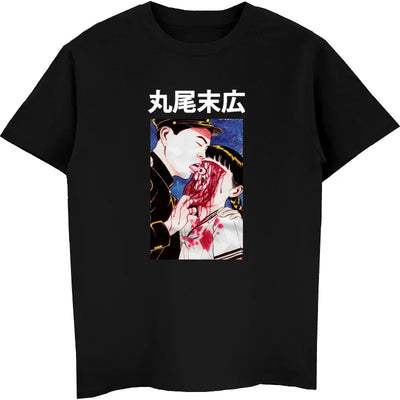 Camiseta Básica Unissex Horror Melt Face Junji Ito