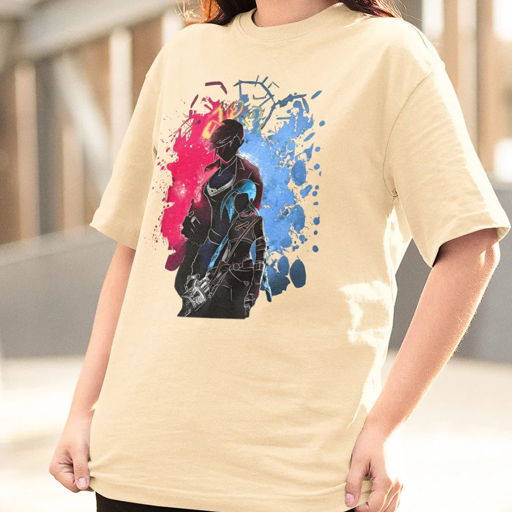 Camiseta Básica Unissex Sister Arcane League of legends Pérola