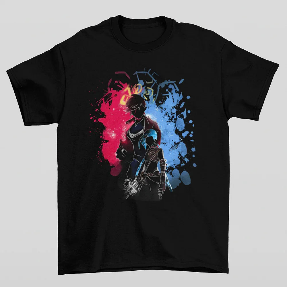 Camiseta Básica Unissex Sister Arcane League of legends Preto