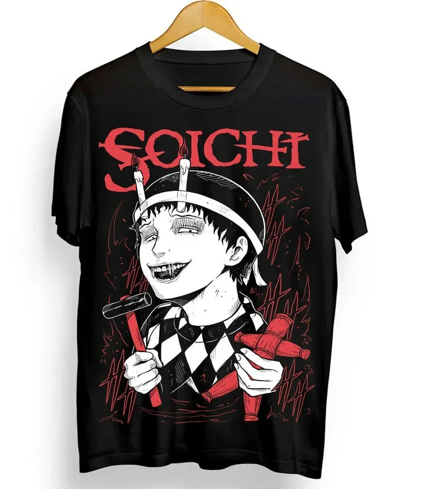 Camiseta Básica Unissex Soichi Junji Ito Crazy Boy