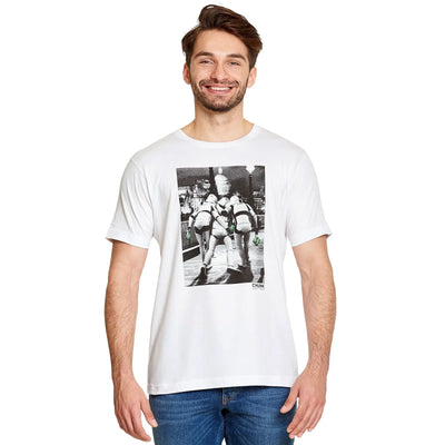 Camiseta Básica Unissex Star Wars Night Fun Branco