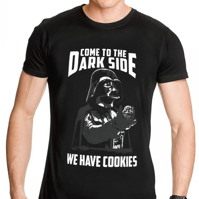 Camiseta Básica Unissex Star Wars We Have Cookies Preto
