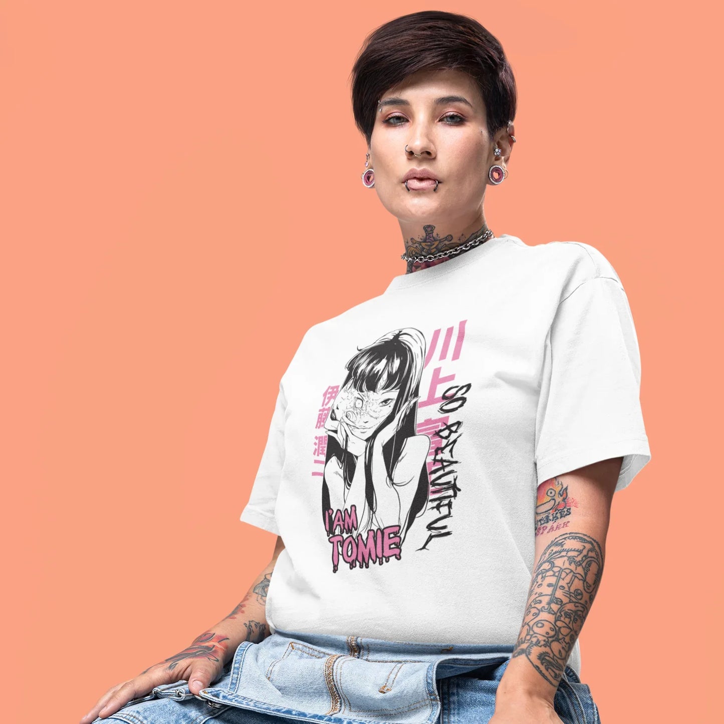 Camiseta Básica Unissex Junji ItoTomie Beautiful