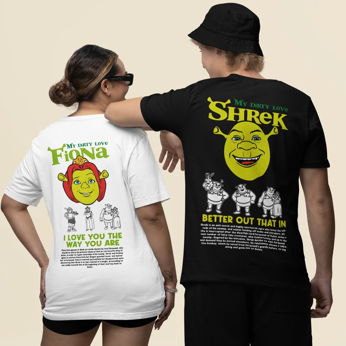 Camiseta Básica Unissex Shrek My Dirty Love