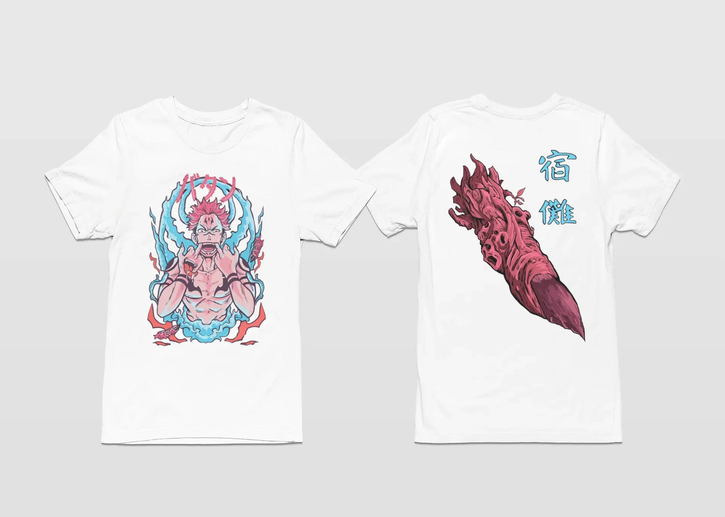 Camiseta Básica Sukuna Finger Jujutsu Kaisen