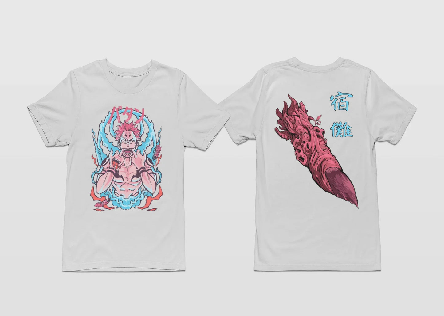 Camiseta Básica Sukuna Finger Jujutsu Kaisen