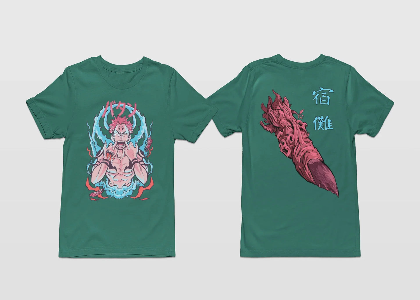 Camiseta Básica Sukuna Finger Jujutsu Kaisen