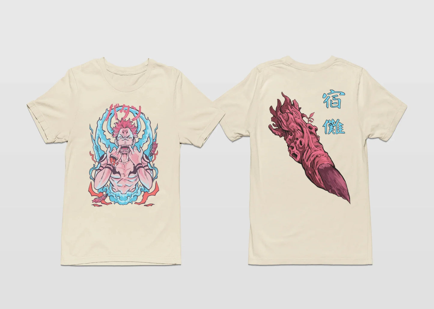 Camiseta Básica Sukuna Finger Jujutsu Kaisen