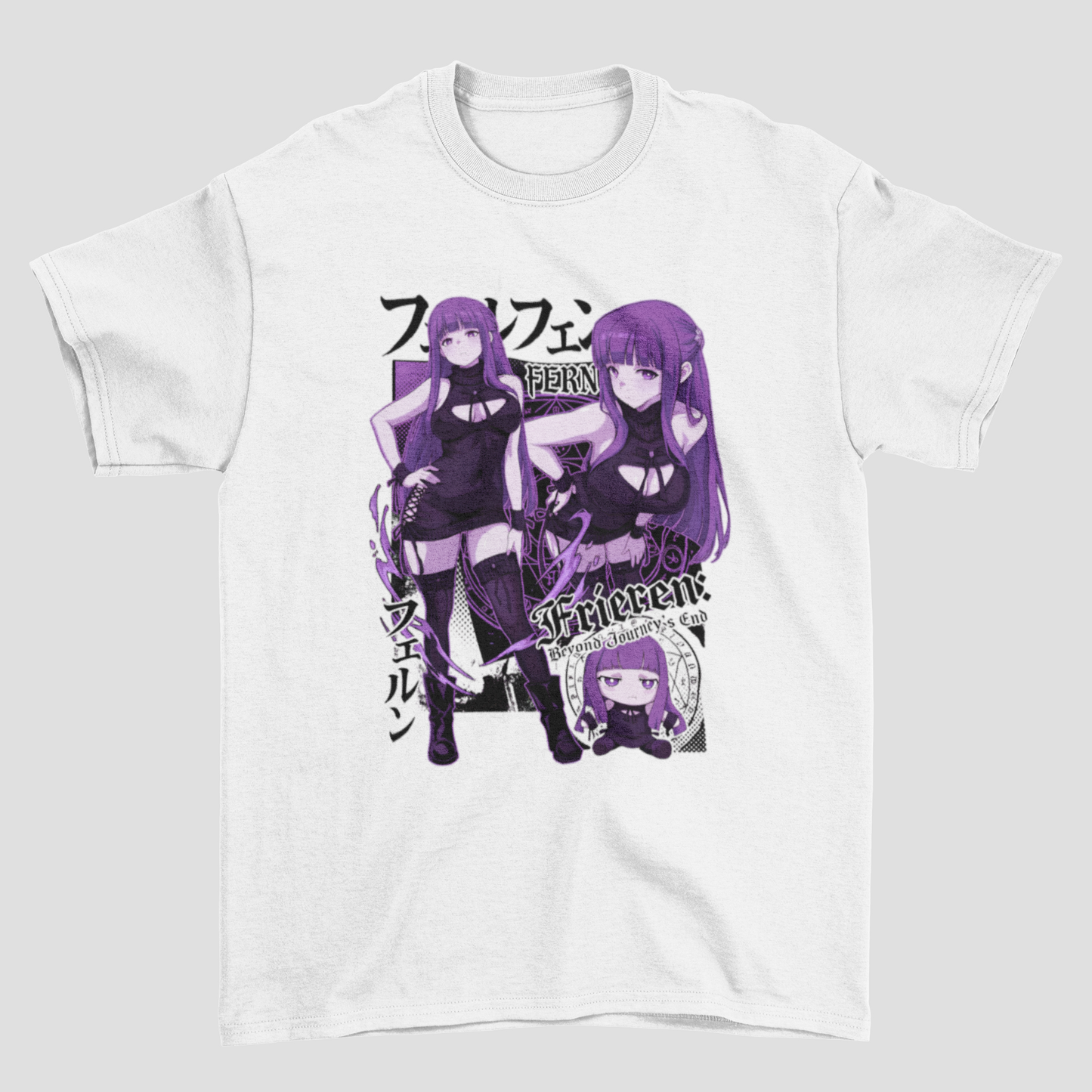 Camiseta Básica Unissex Frieren Fern Graphic