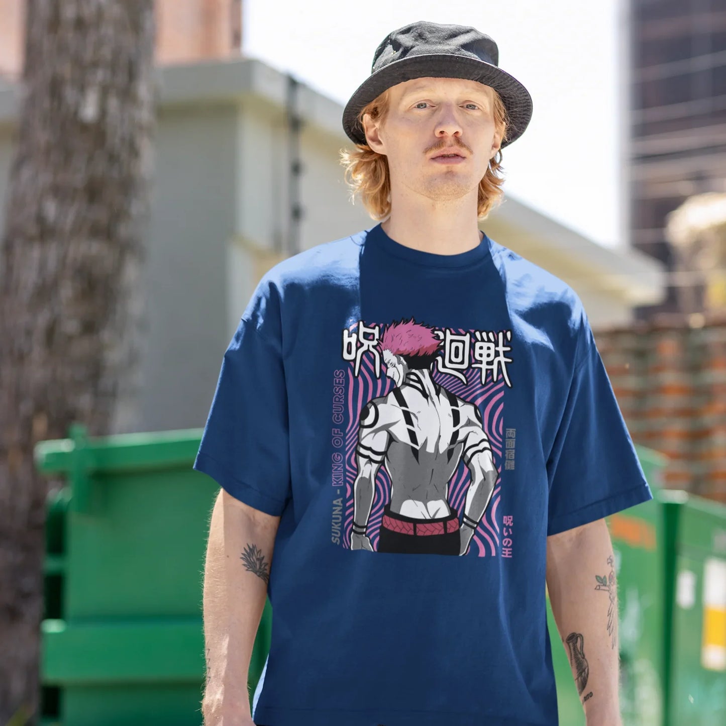 Camiseta Básica Sukuna King of Curse Jujutsu Kaisen