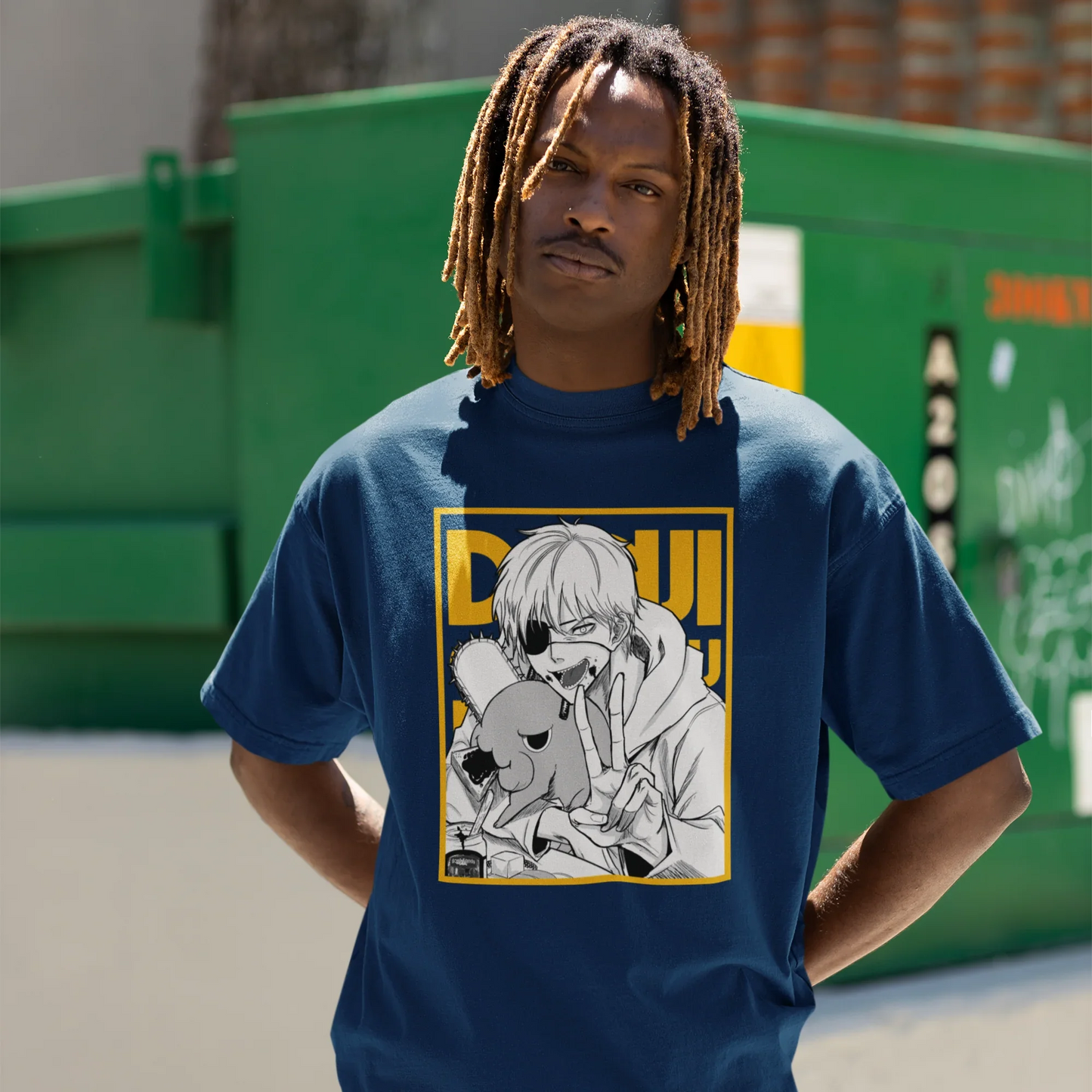 Camiseta Básica Unissex Pochita Demon Chainsaw Man