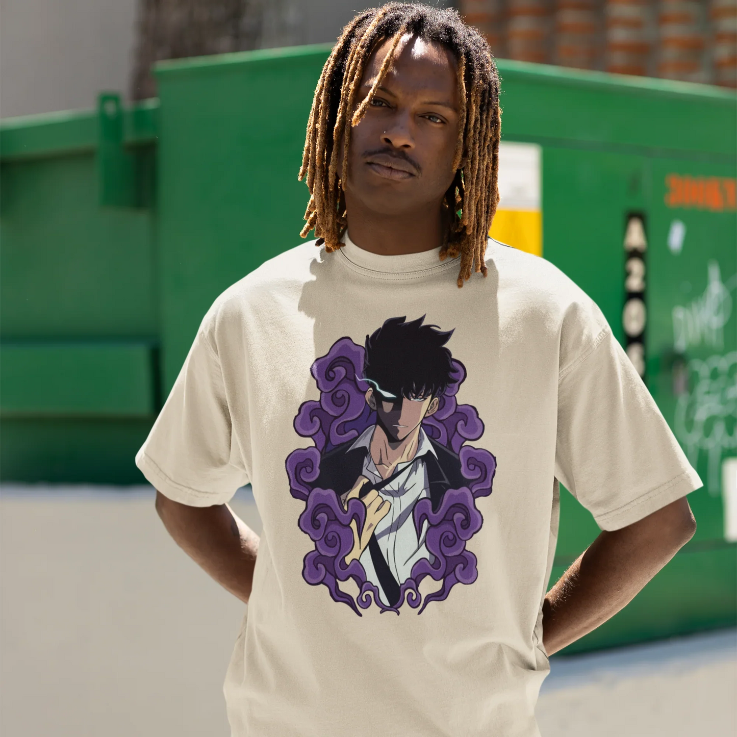 Camiseta Básica Unissex Solo Leveling Jinwoo