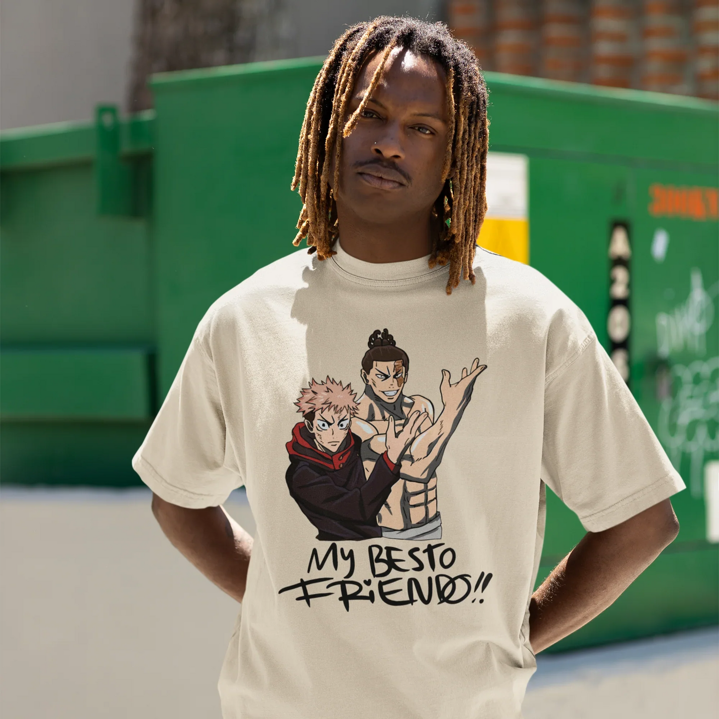 Camiseta Básica Yuji e Todo My Besto Friendo Jujutsu Kaisen