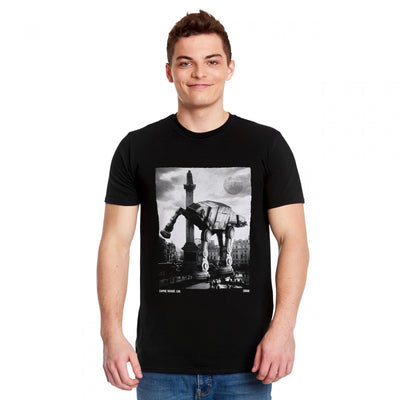 Camiseta Básica Unissex Star Wars Empire Square Preto