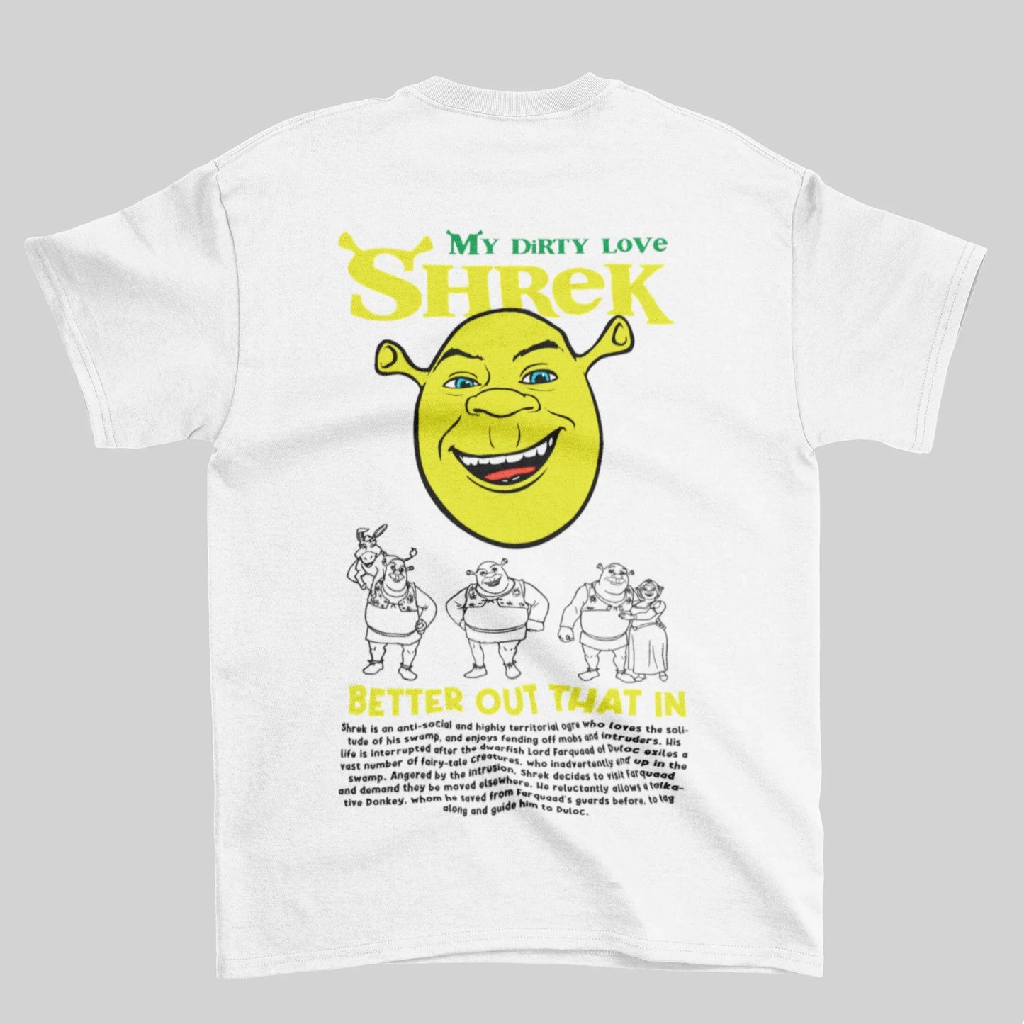 Camiseta Básica Unissex Shrek My Dirty Love