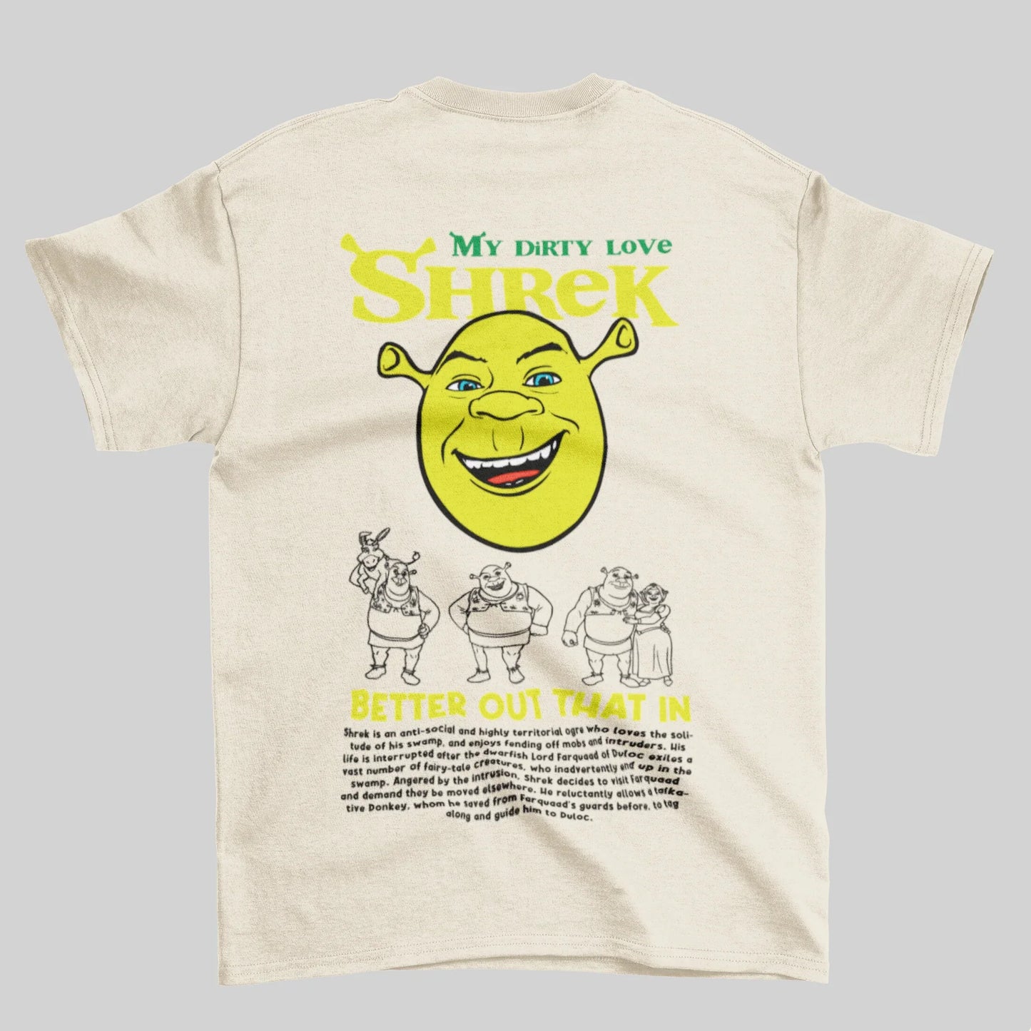 Camiseta Básica Unissex Shrek My Dirty Love