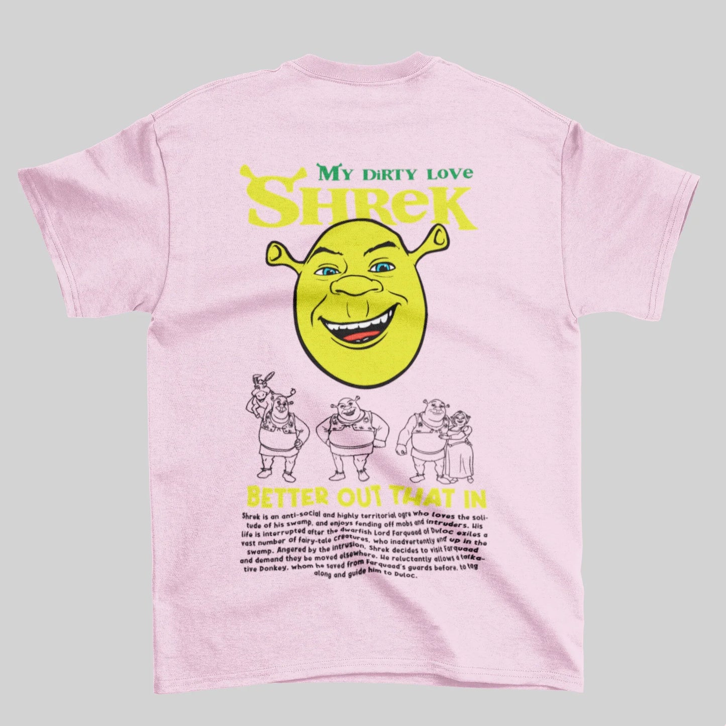 Camiseta Básica Unissex Shrek My Dirty Love