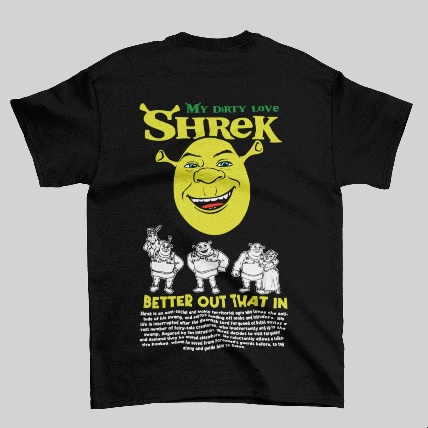 Camiseta Básica Unissex Shrek My Dirty Love