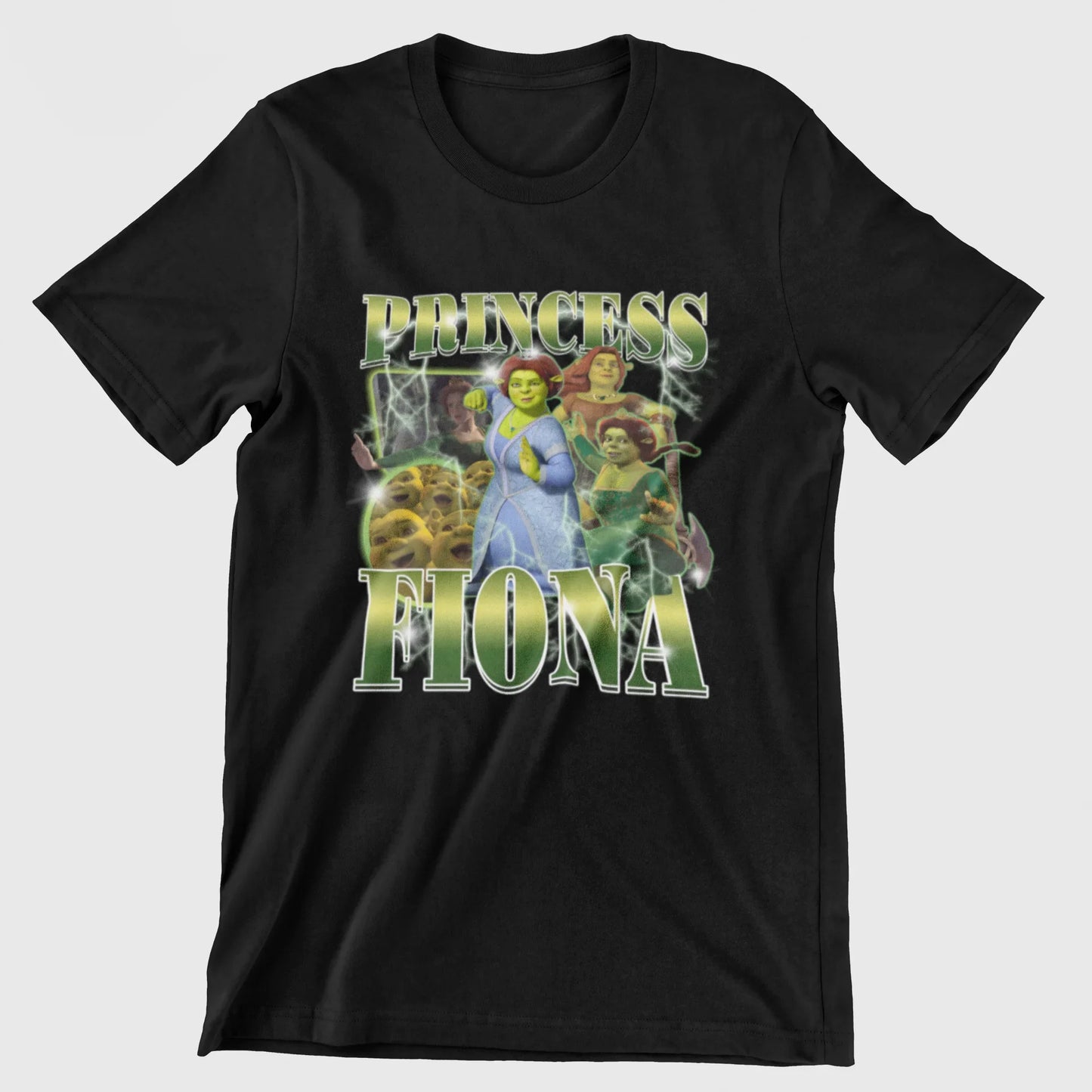Camiseta Básica Princesa Fiona Shrek Preto