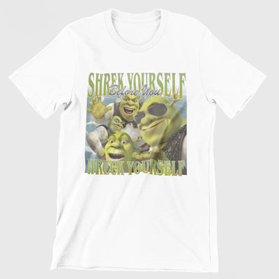 Camiseta Básica Shrek Yourself Branco