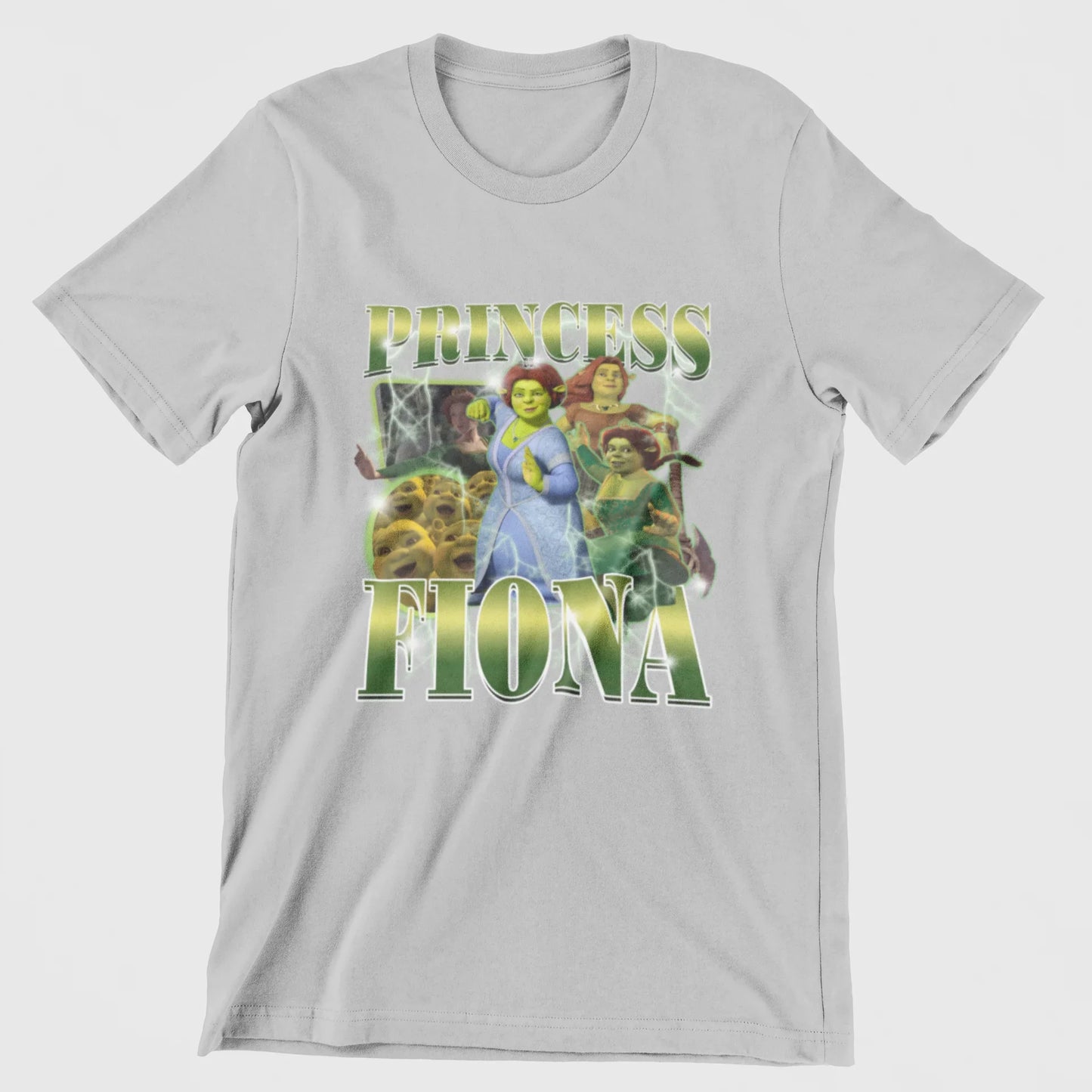 Camiseta Básica Princesa Fiona Shrek Cinza