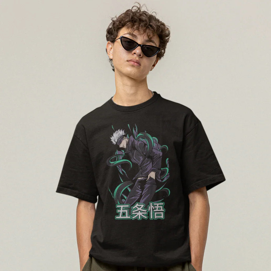 Camiseta Básica Satoru Gojo Jujutsu Kaisen