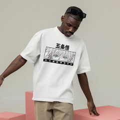 Camiseta Básica Unissex Jujutsu Kaisen Blue Eyes