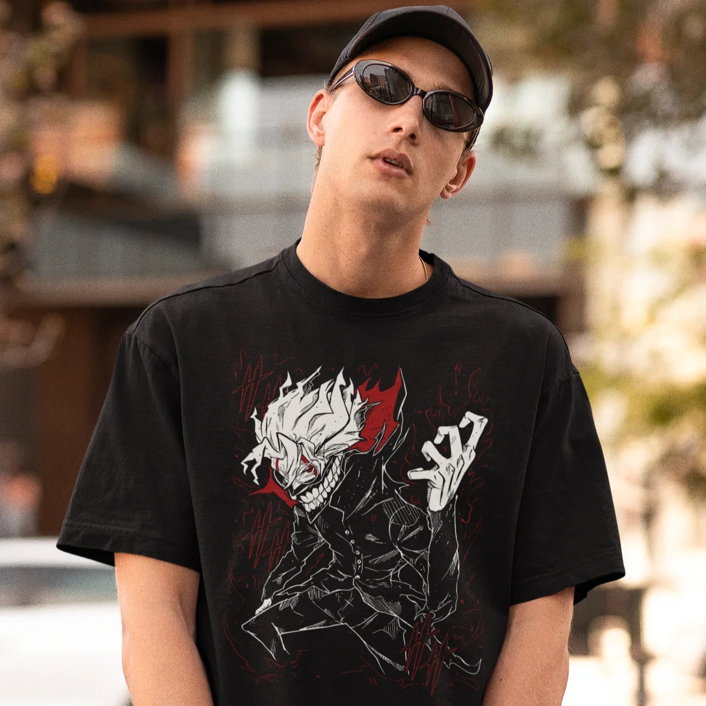 Camiseta Básica Unissex Okarun Dandadan – geekroyal