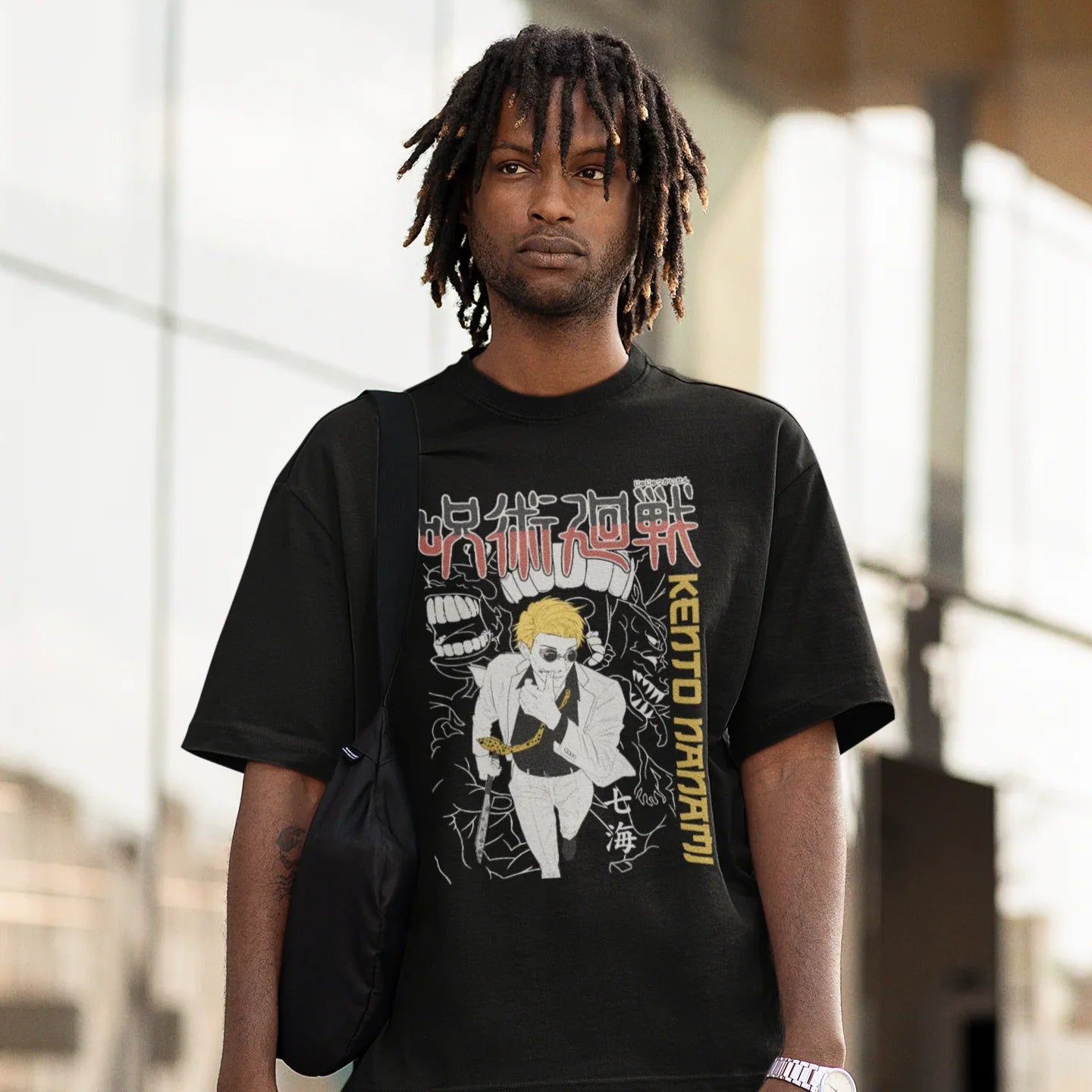Camiseta Básica Unissex Jujutsu Kaisen Nanami Style