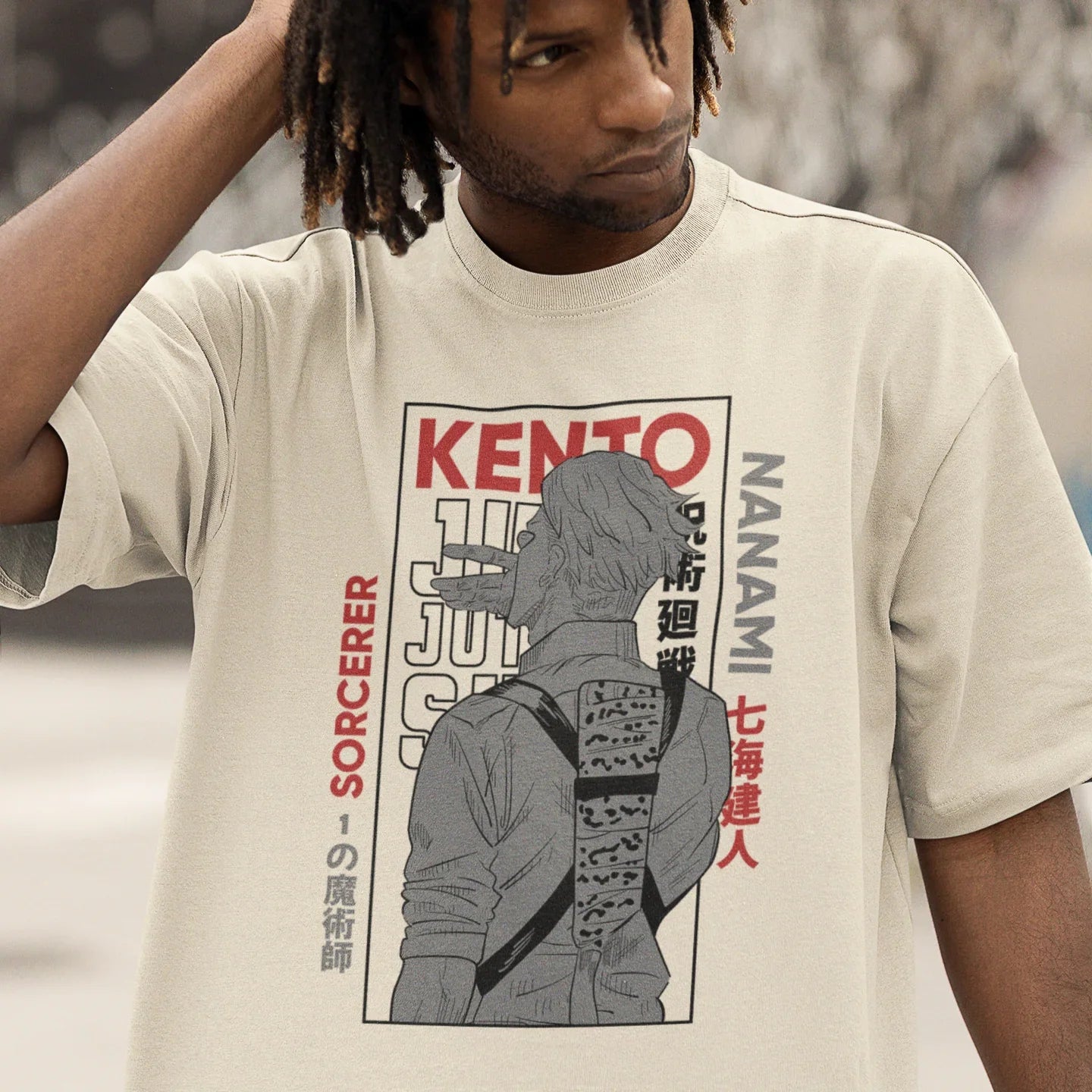 Camiseta Básica Kento Nanami Jujutsu Kaisen