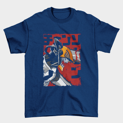 Camiseta Básica Unissex Chainsaw Man Denji Graphic
