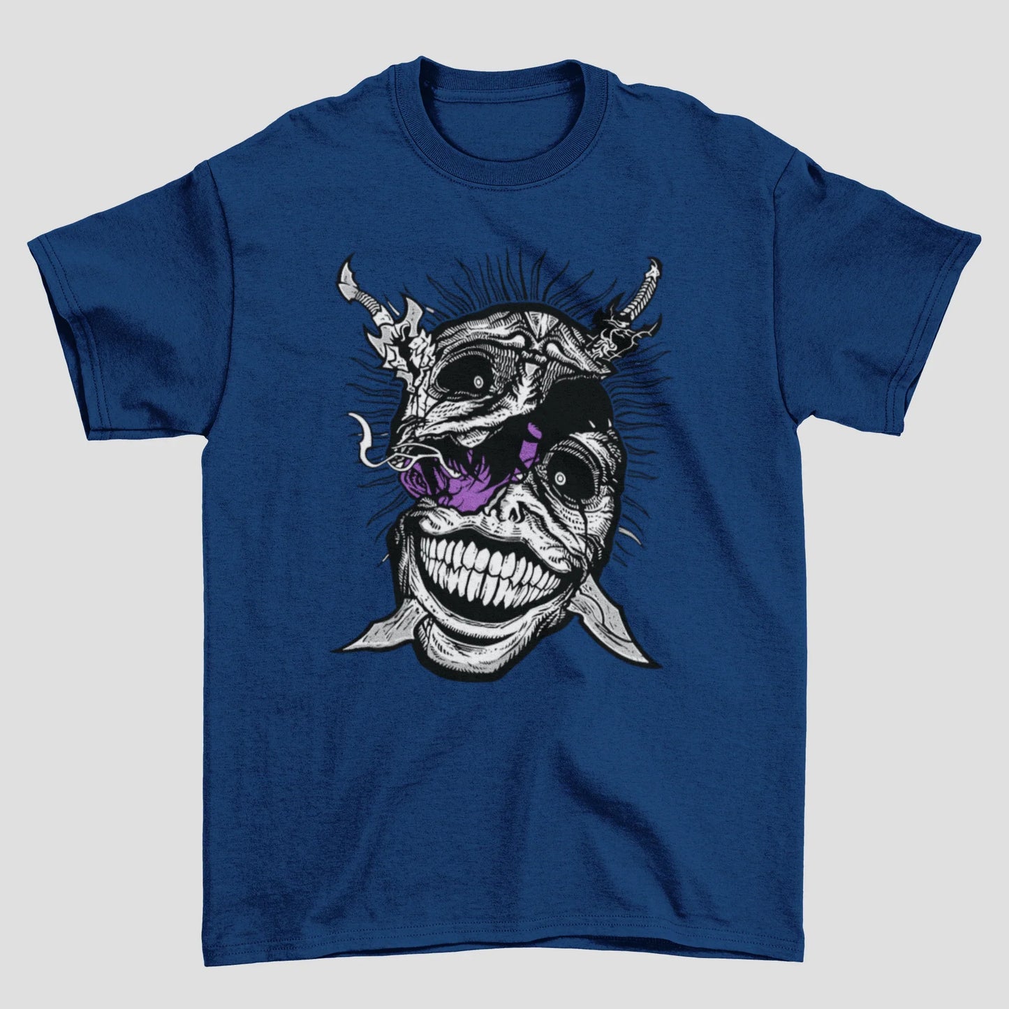 Camiseta Básica Unissex Solo Leveling Monster Face