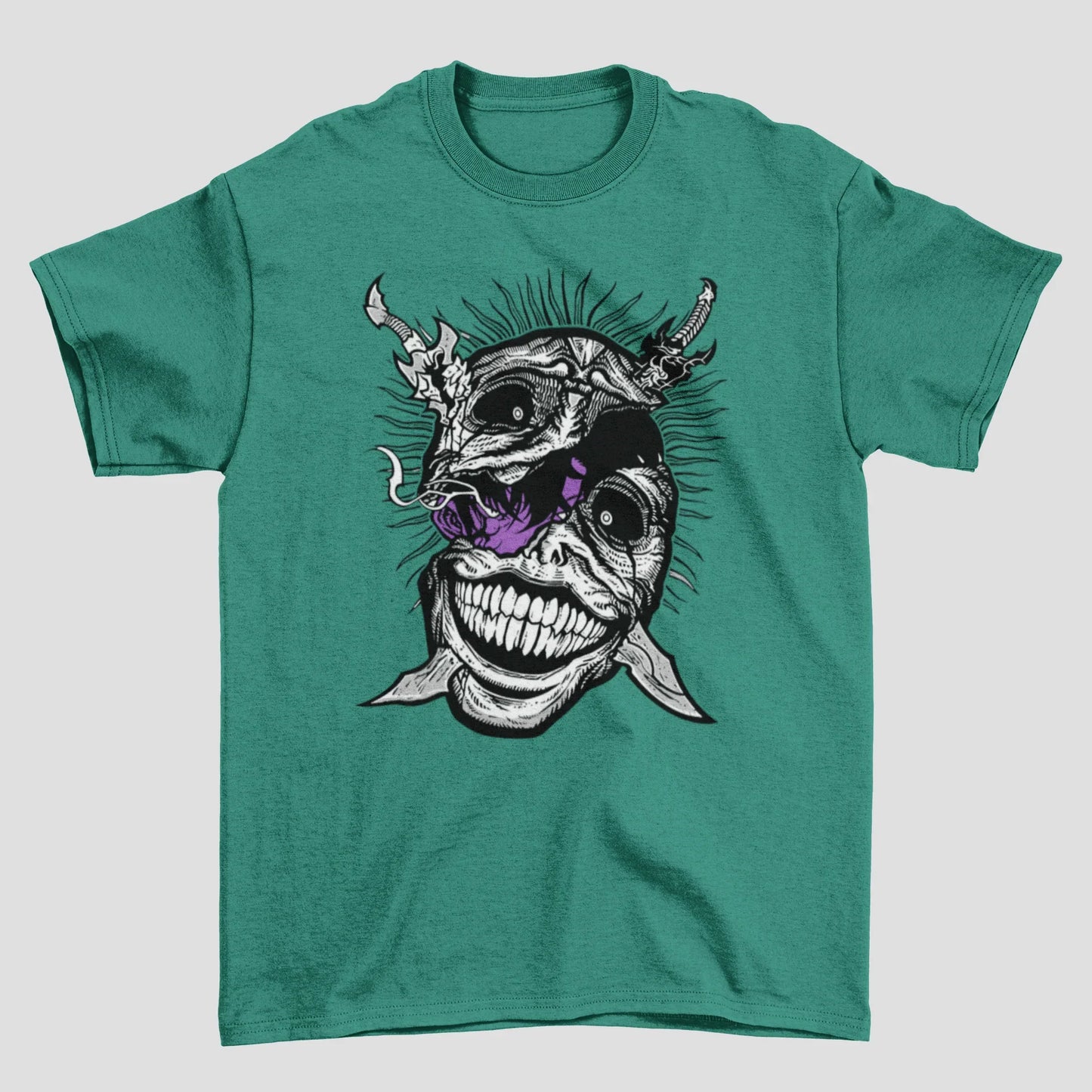 Camiseta Básica Unissex Solo Leveling Monster Face