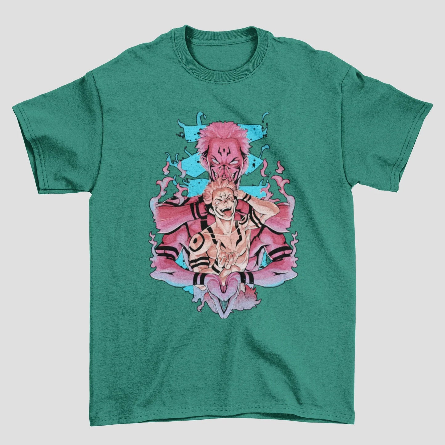 Camiseta Básica Unissex Ryuomen Sukuna Curse King Jujutsu Kaisen