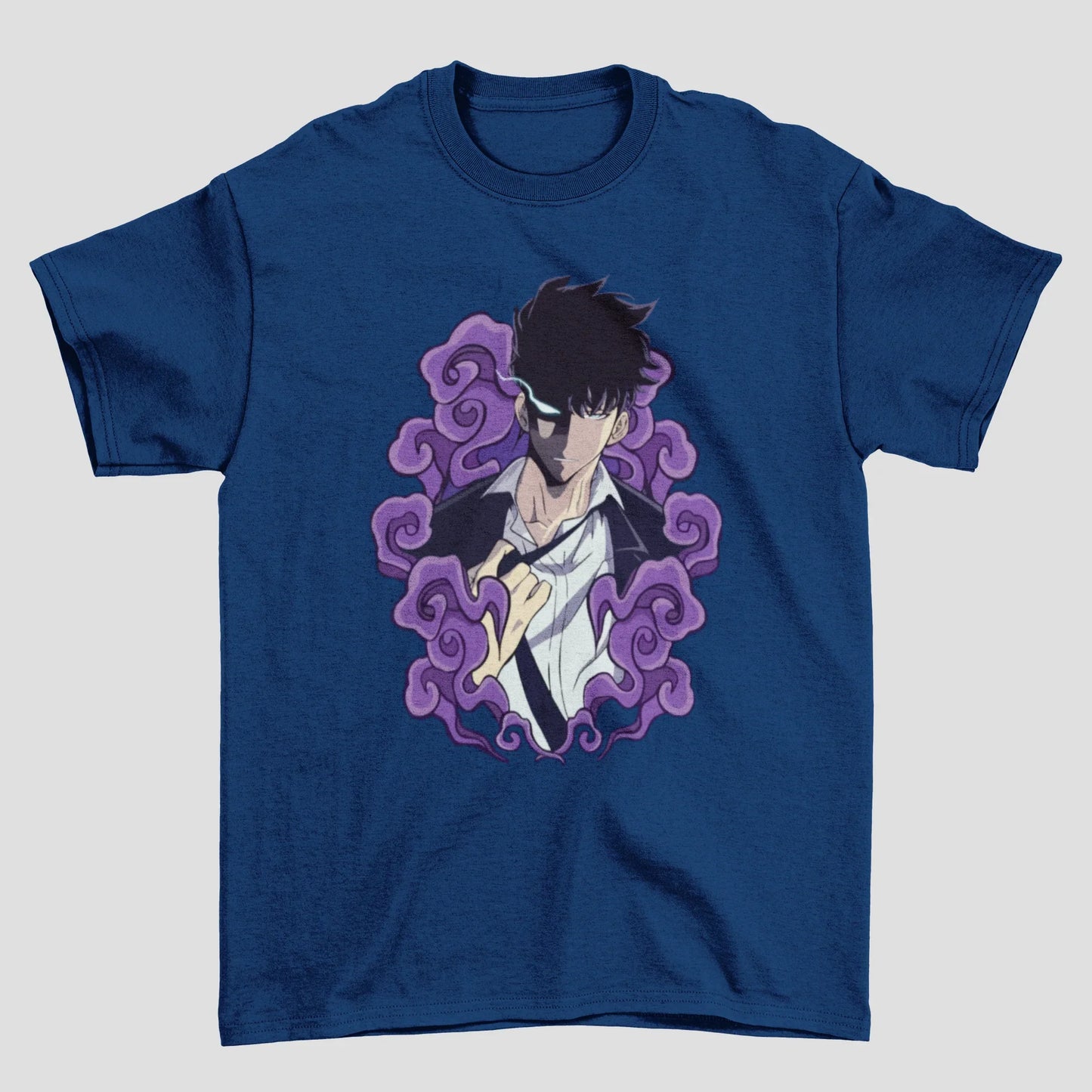 Camiseta Básica Unissex Solo Leveling Jinwoo