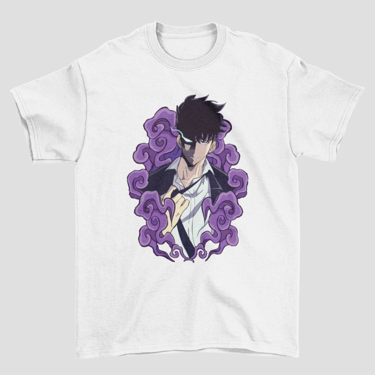 Camiseta Básica Unissex Solo Leveling Jinwoo