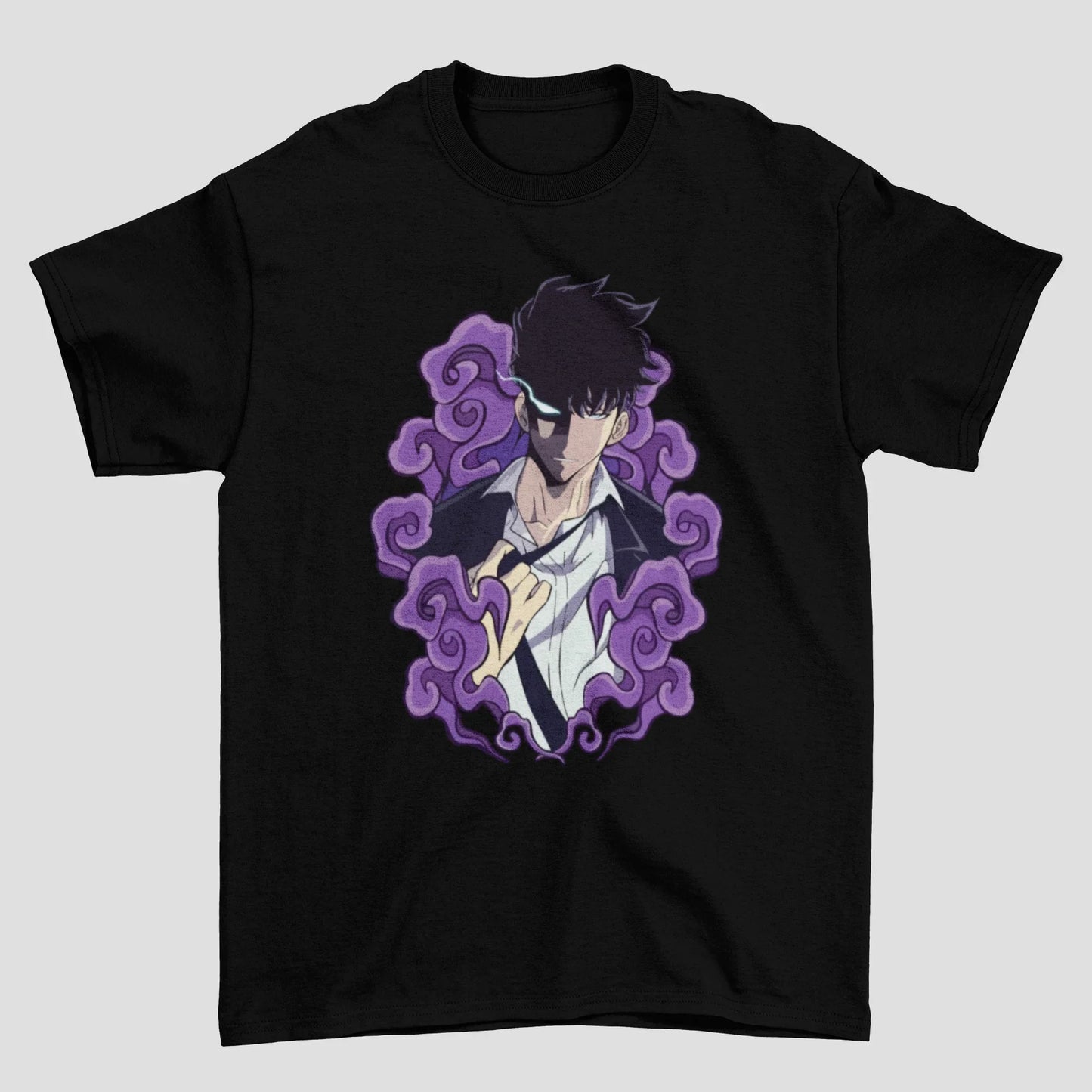 Camiseta Básica Unissex Solo Leveling Jinwoo