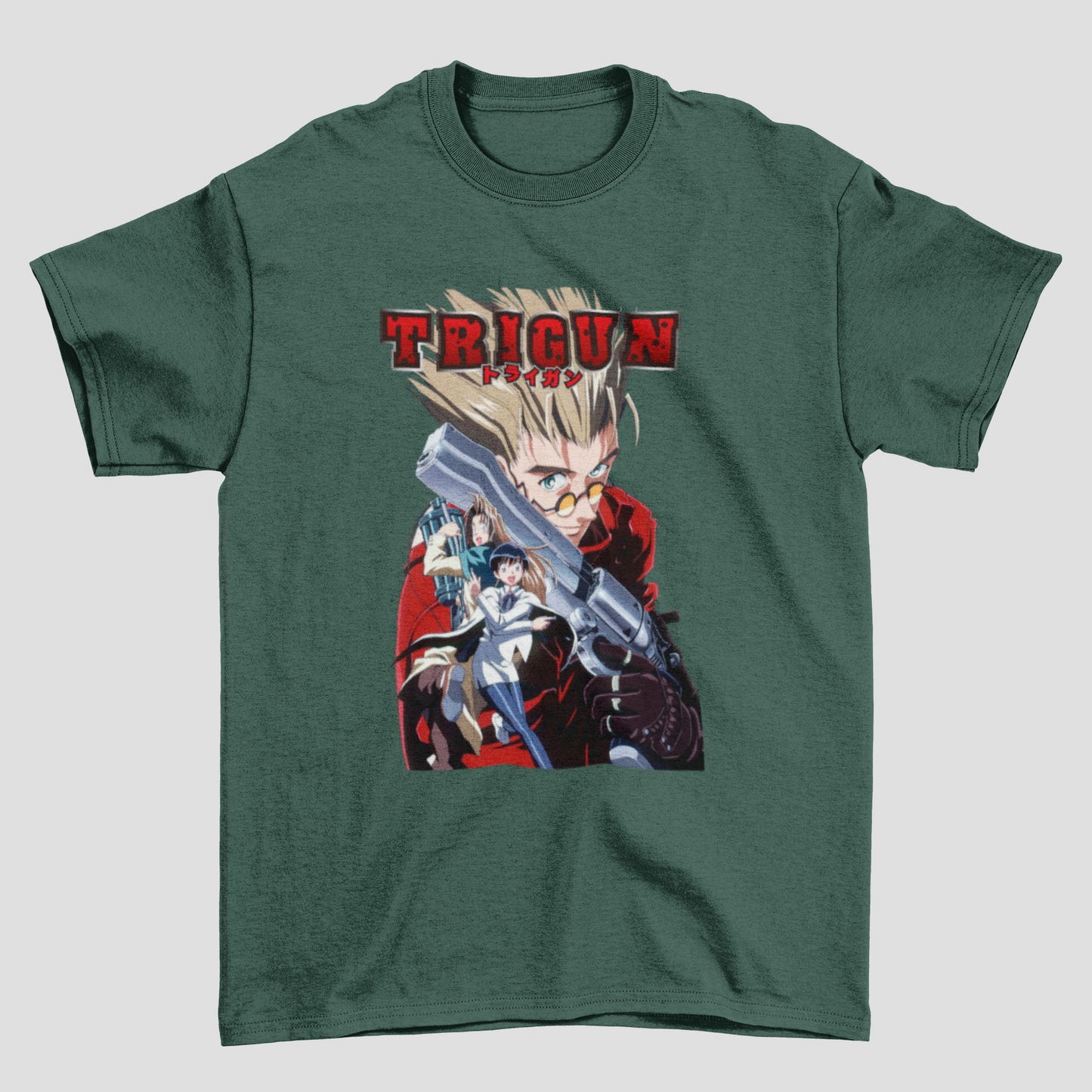 Camiseta Básica Unissex Trigun Personagens