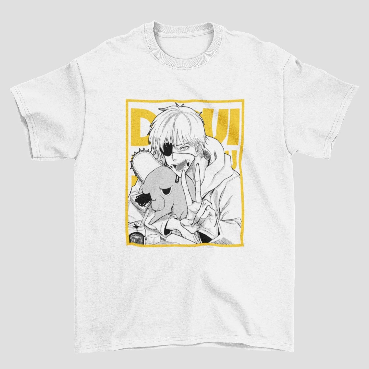 Camiseta Básica Unissex Pochita Demon Chainsaw Man