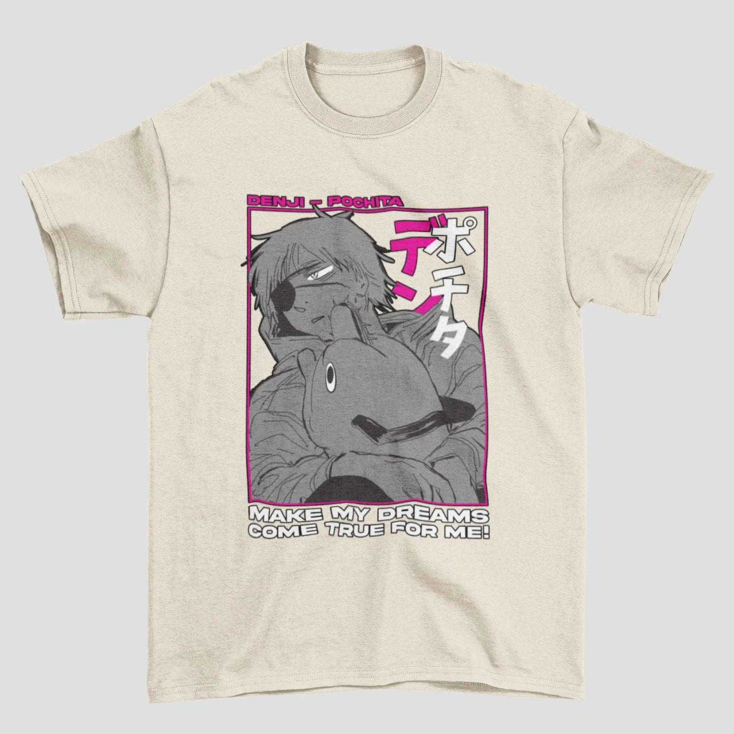 Camiseta Básica Denji e Pochita Chainsaw Man