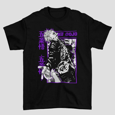 Camiseta Básica Unissex Crazy Gojo Satoru Jujutsu Kaisen