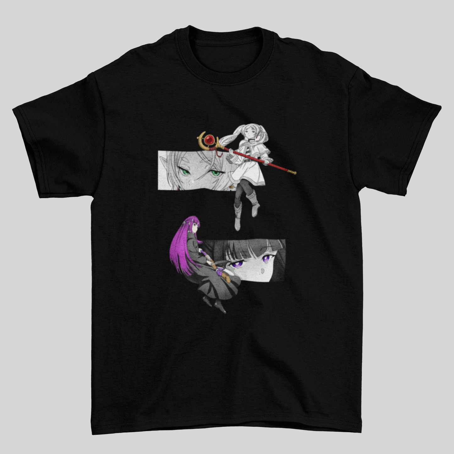 Camiseta Básica Unissex Frieren Dark Magic Girl