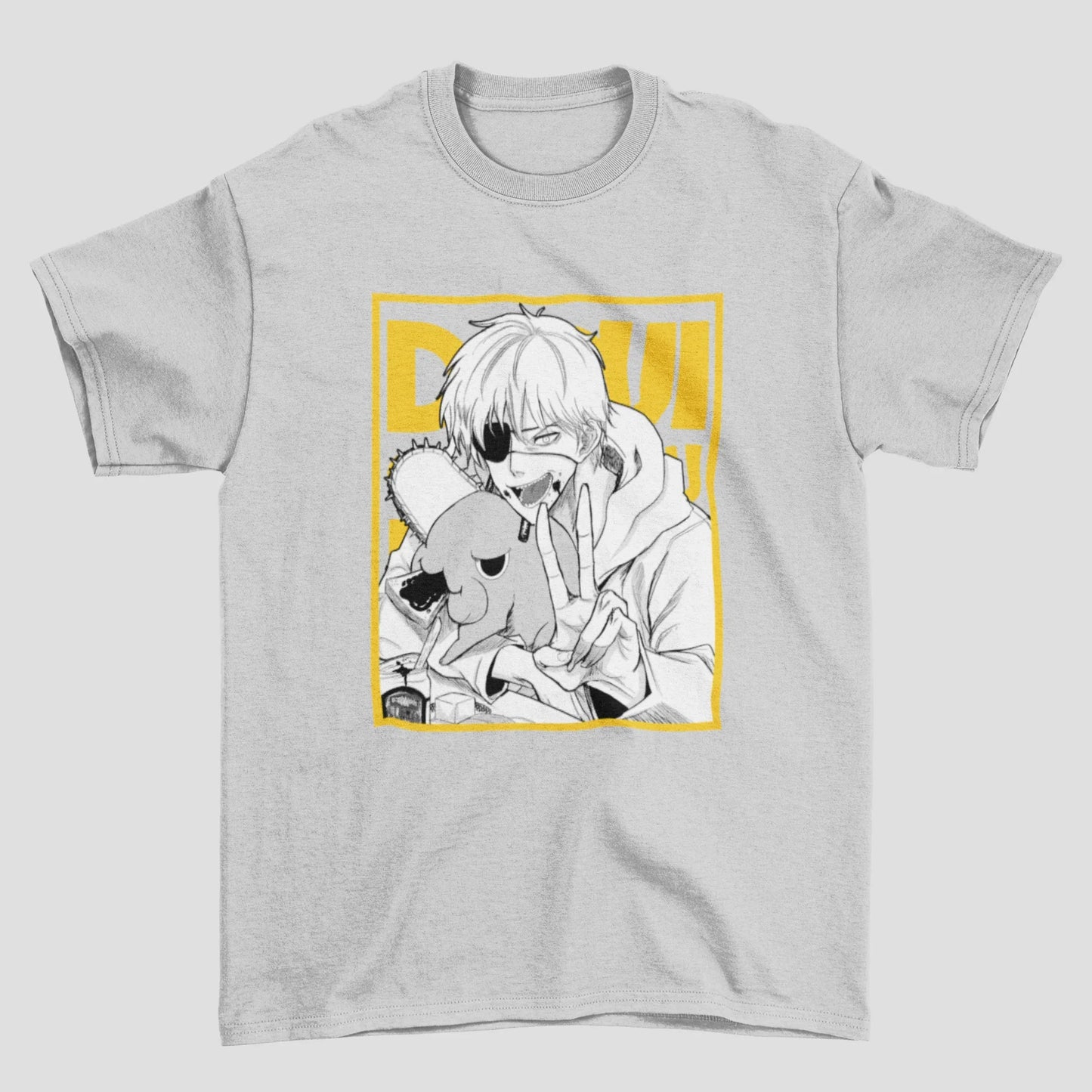 Camiseta Básica Unissex Pochita Demon Chainsaw Man