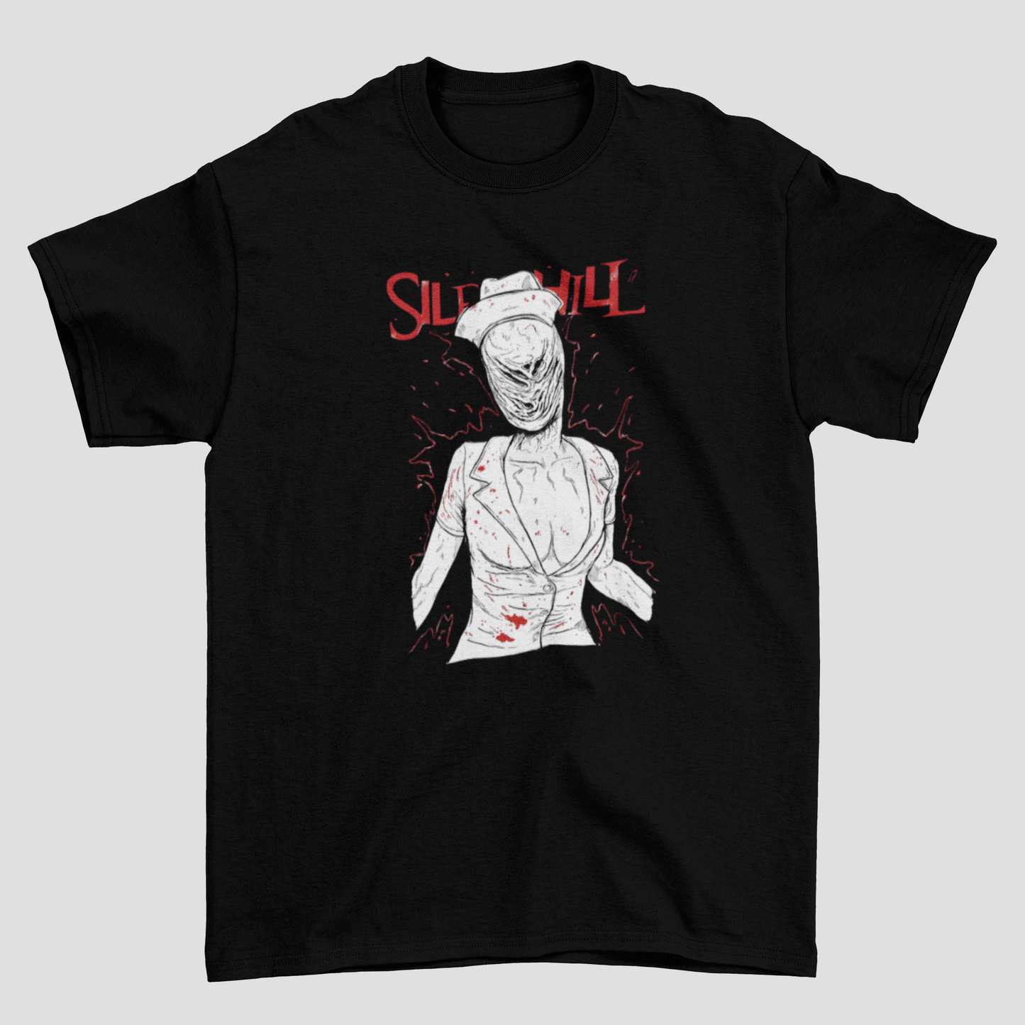 Camiseta Básica Unissex Silent Hill Nurse