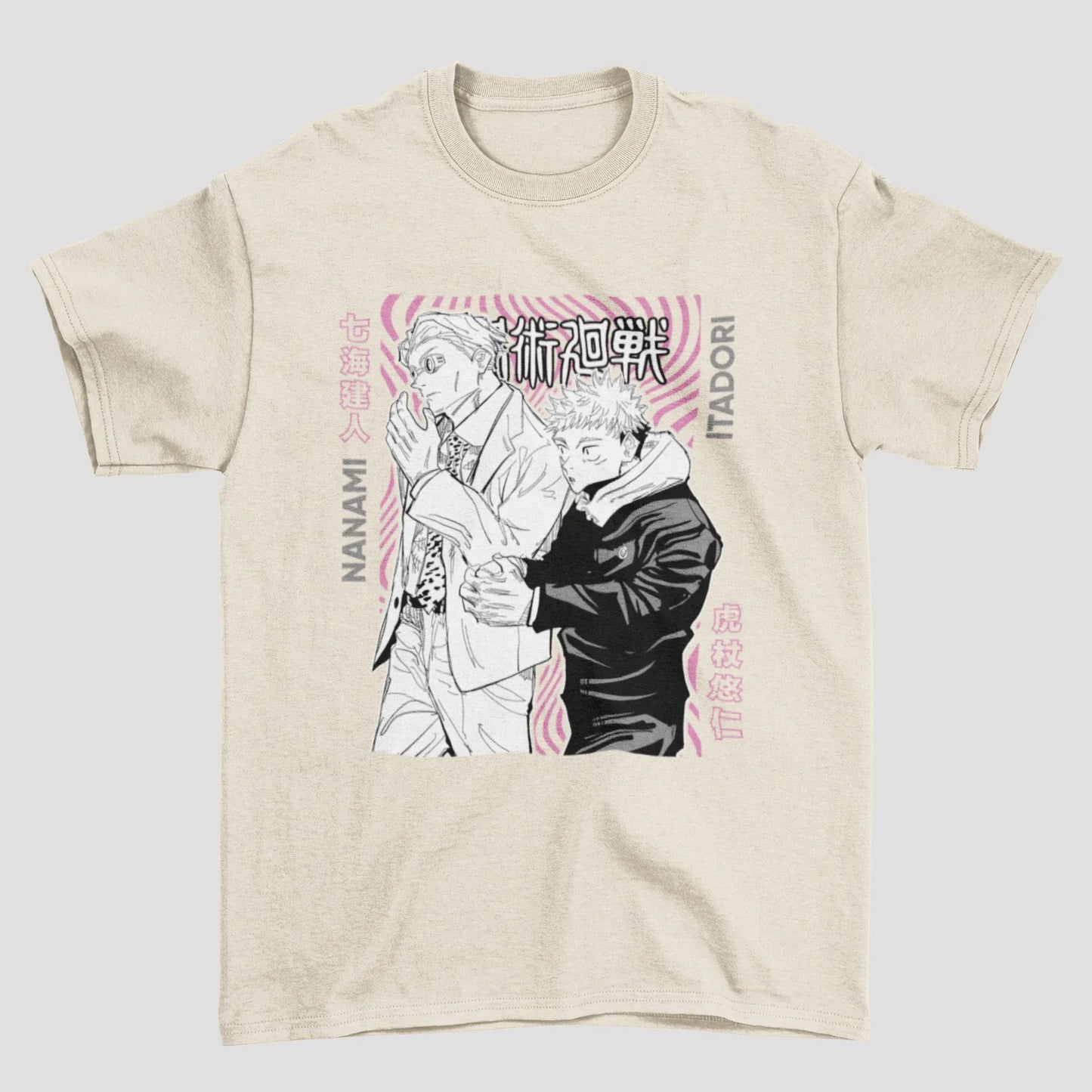 Camiseta Básica Yuji e Nanami Jujutsu Kaisen
